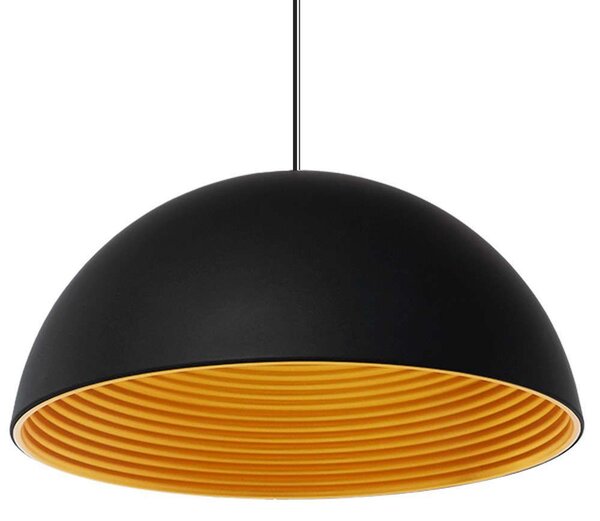 Φωτιστικό Οροφής Medea 01344 1xΕ27 Φ60x30cm Black-Gold GloboStar