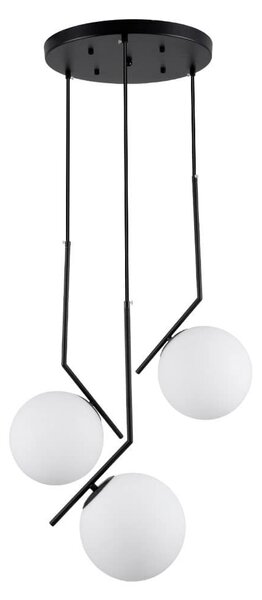 Φωτιστικό Οροφής Monroe 00952 E27 Φ60x50cm White-Black GloboStar