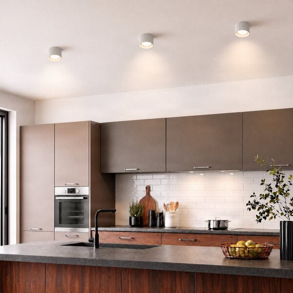 Ideal lux Ideal Lux Downlight Spike Round, λευκό, αλουμίνιο, Ø 10 cm, Λευκό, Σαλόνι / τραπεζαρία, Μέταλλο, σύγχρονο