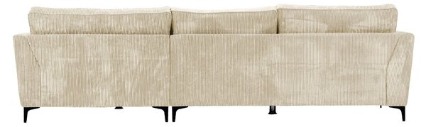 Forever Καναπές γωνία αριστερή beige κοτλέ 316x185xH92cm 71-0158