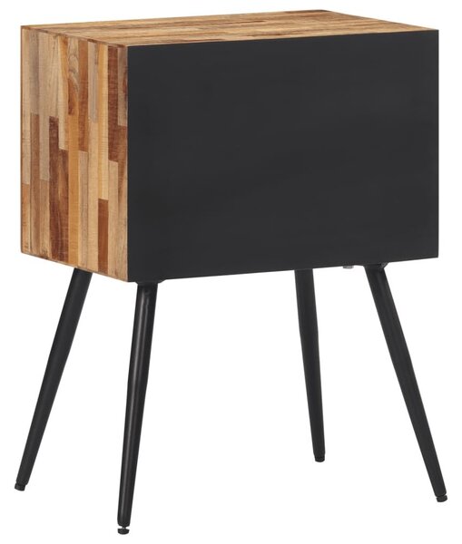 Κομοδίνο 47 x 31,5 x 60 εκ. από Μασίφ Ξύλο Teak - Καφέ