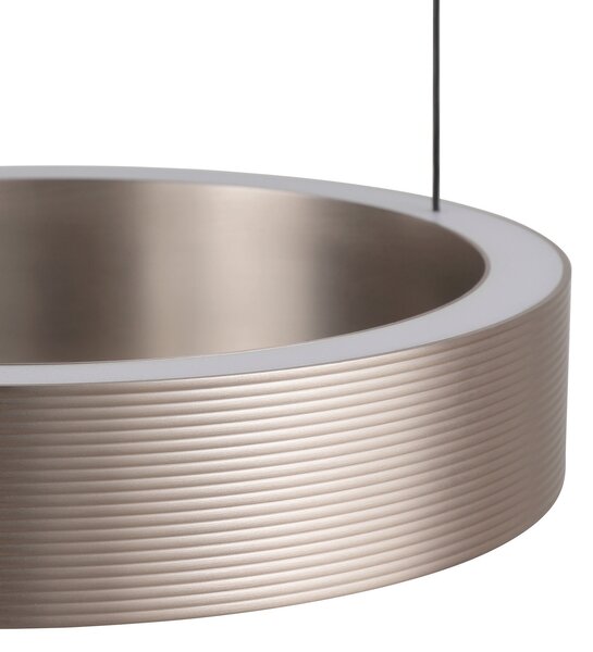 Brilliant Κρεμαστό φωτιστικό LED Axion, μαύρο/καφέ, μήκος 32 cm, CCT, ρυθμιζόμενος, Μαύρο, Σαλόνι / τραπεζαρία, Μέταλλο, σύγχρονο