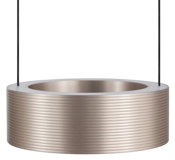 Brilliant Κρεμαστό φωτιστικό LED Axion, μαύρο/καφέ, μήκος 118 cm, CCT, ρυθμιζόμενος, Μαύρο, Σαλόνι / τραπεζαρία, Μέταλλο, σύγχρονο