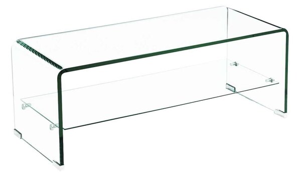 Τραπεζάκι σαλονιού γυαλί Glasser Clear 100x50x43cm