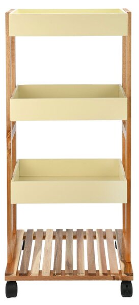 Τρόλεϊ/Ραφιέρα 4 Θέσεων (40x30x88) Estia Allure Ivory 01-24970