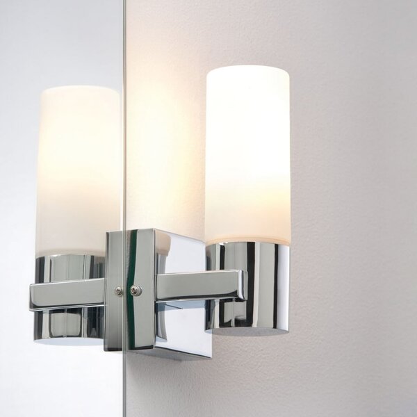 Paulmann Λάμπα καθρέφτη LED Gemini, χρώμιο, σετ 2 τεμαχίων, ρυθμιζόμενη ένταση,, ρυθμιζόμενος, Ασημένιο, Μπάνιο, Μέταλλο, σύγχρονο