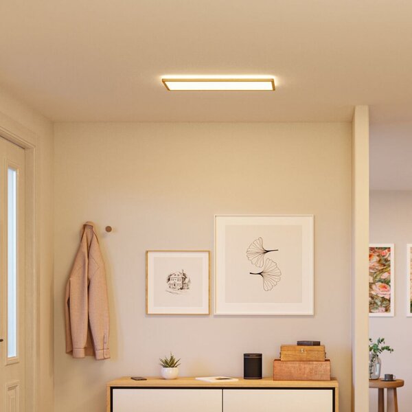 Paulmann LED Panel Atria Shine 58 cm ξύλινο IP44 3000K on/off, Ξύλου, Μελέτη / Γραφείο, Πλαστικό, σύγχρονο