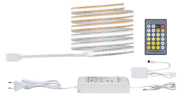 Paulmann LED ταινία MaxLED 1000 COB βασικό σετ 1,5 m, CCT, ρυθμιζόμενος, Μεταλλικό, Σαλόνι / τραπεζαρία, Πλαστικό