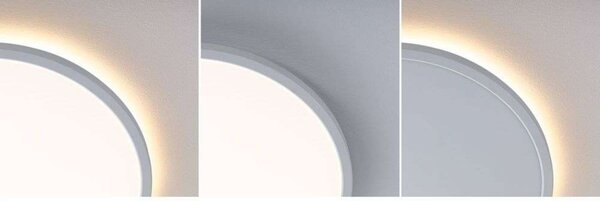 Paulmann LED Panel Atria Shine Ø40cm λευκό IP20 3000K on/off, Λευκό, Μελέτη / Γραφείο, Πλαστικό, σύγχρονο