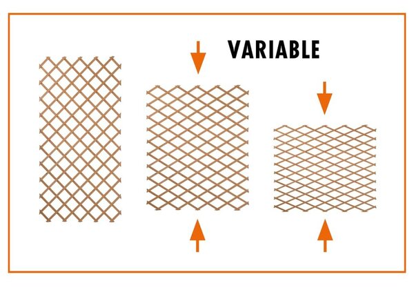 Nature Καφασωτό Κήπου Ανθρακί 50 x 150 εκ. από PVC - Ανθρακί