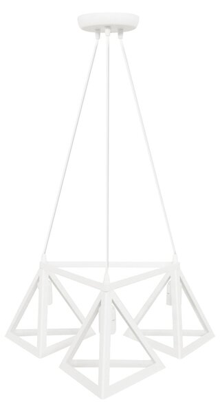 Φωτιστικό Οροφής Τρίφωτο Heronia Giza White 35-0100