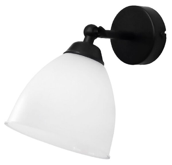 Απλίκα Τοίχου Heronia Ovo Black/White 34-0356