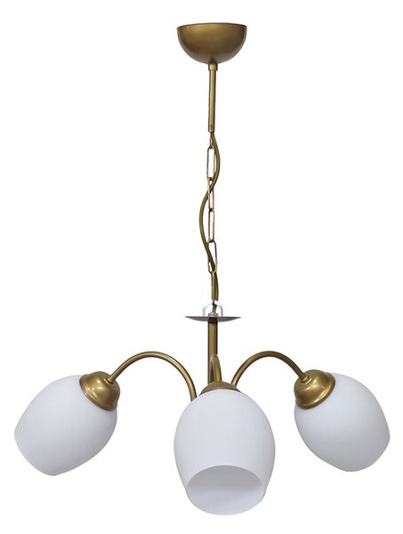 Φωτιστικό Οροφής Τρίφωτο Heronia Bull Gold/White 01-0377