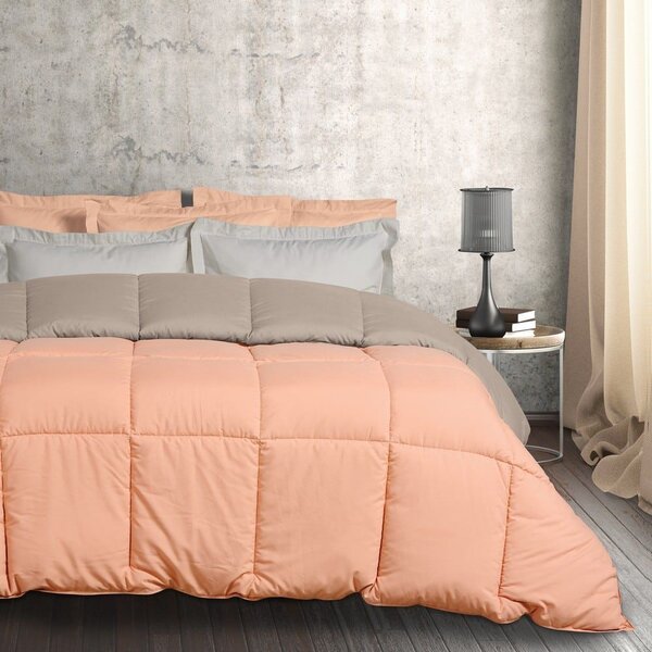 Πάπλωμα Happy 9641 Terracotta-Dark Grey Das Home