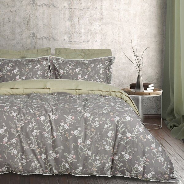 Παπλωματοθήκη Prestige 1686 (Σετ 3τμχ) Grey-Taupe-Pink Das Home