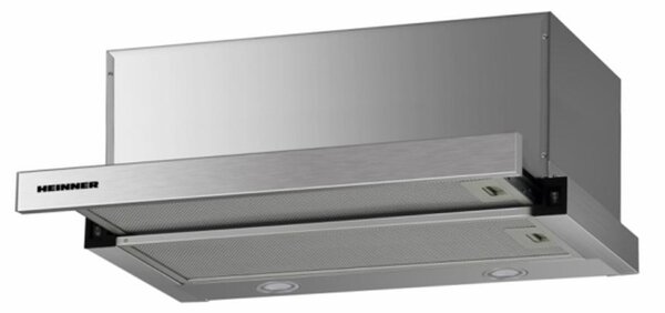 Απορροφητήρας Heinner HTCH-F660IX με πλάτος 60cm και απορροφητική ισχύ 611 m³/h