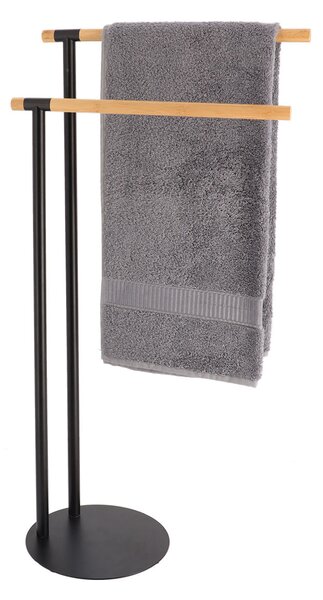 Σταντ Για Πετσέτες (39.5x22x77.5) T-D 96163237 Black/Bamboo