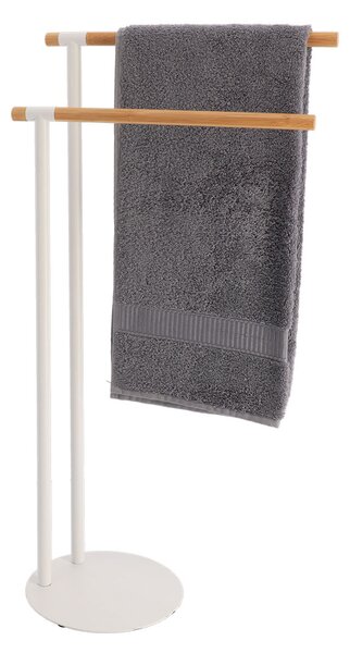 Σταντ Για Πετσέτες (39.5x22x77.5) T-D 96163210 White/Bamboo