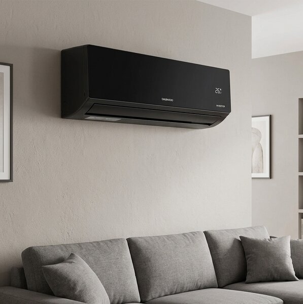 Κλιματιστικό Inverter Daewoo DAC-12CHSDB-NK με Wi-Fi, απόδοση 12000 Btu και ενεργειακή κλάση A++/A+++ - Black