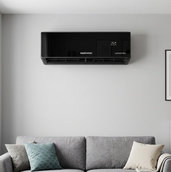 Κλιματιστικό Inverter Daewoo Pro DAC-18PROBK - 18000 Btu, Εξελιγμένα Φίλτρα με Αποστείρωση, Ροή Αέρα 4ων Κατευθύνσεων - Wi-Fi - Eνεργειακή Kλάση A++/A
