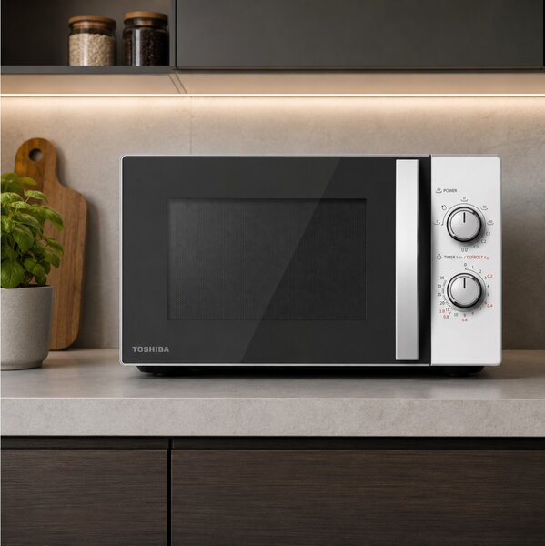 Φούρνος μικροκυμάτων Toshiba MWP-MG20PWH με χωρητικότητα 20L και ισχύ 700W - White