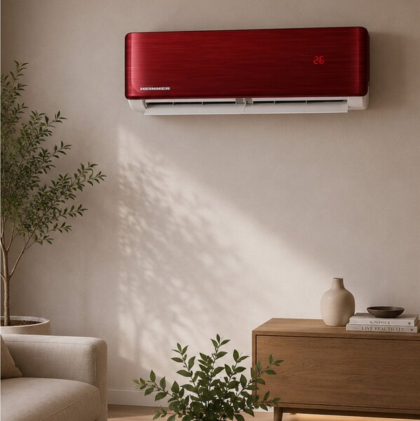 Κλιματιστικό Inverter Heinner HAC-CO12WFN-RD με Wi-Fi, λειτουργία Follow Me, απόδοση 12.000 Btu και Ενεργειακή Κλάση Α++ / Α+++