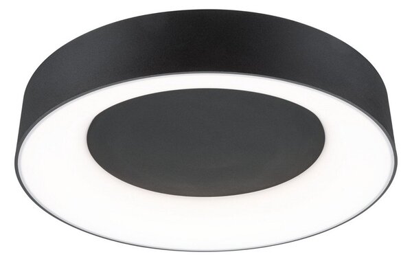 Paulmann HomeSpa Casca Φωτιστικό οροφής Ø40cm μαύρο, ρυθμιζόμενος, Μαύρο, Μπάνιο, Μέταλλο, σύγχρονο