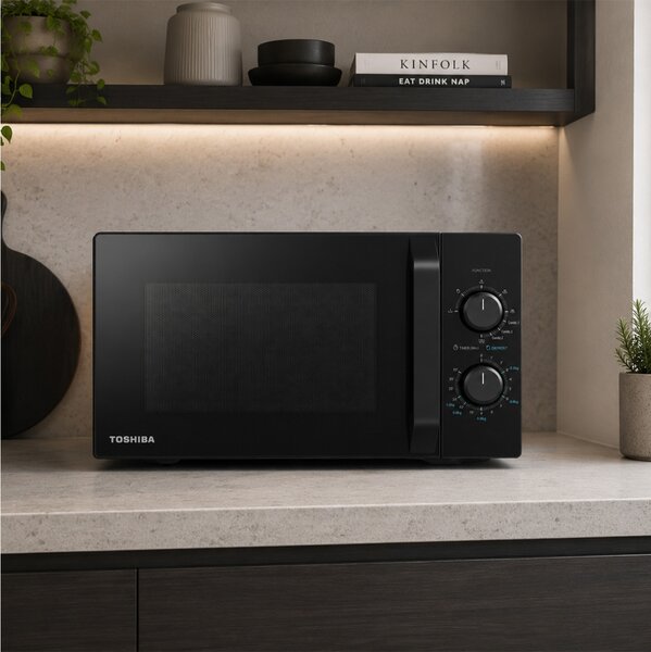 Φούρνος μικροκυμάτων Toshiba MW2-MG20PBK με χωρητικότητα 20L και ισχύ 800W - Black