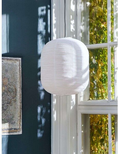 HAY Αμπαζούρ Paper Shade Oblong, Ø 42 εκ. - χωρίς σετ καλωδίων, Λευκό, Σαλόνι / τραπεζαρία, Χαρτί / χαρτόνι, Σκανδιναβικό