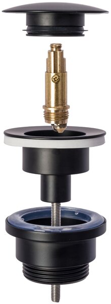 Click-Clack Νιπτήρας Siphon Universal Rea Matte Black