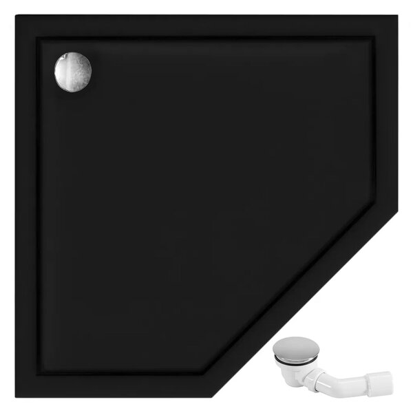 Καμπίνα ντους Rea DIAMOND ΜΑΥΡΟ ΜΑΤ 90x90