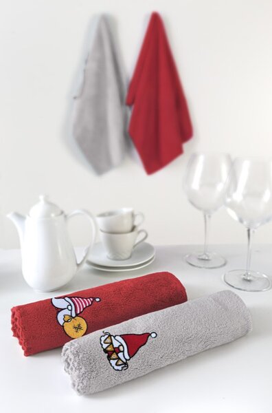 Σετ Χριστουγεννιάτικες Πετσέτες Christmas Towels Set 4 2x(35X50) - Saint Clair