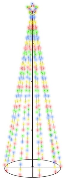 VidaXL Χριστουγεννιάτικο Δέντρο Κώνος 310 LED Πολύχρωμο 100x300 εκ