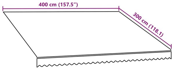 Τεντόπανο Πορτοκαλί / Καφέ 400 x 300 εκ. από Καραβόπανο - Πολύχρωμο