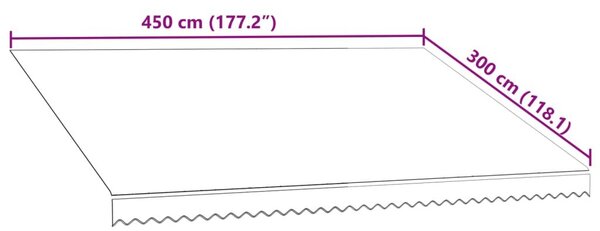 Τεντόπανο Πορτοκαλί / Καφέ 450 x 300 εκ. από Καραβόπανο - Πολύχρωμο