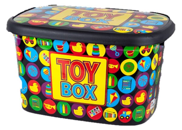 Happy House Παιδικό Κουτί Αποθήκευσης Pl / Toy Box Πολύχρωμο 47x37x27 cm