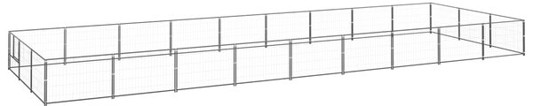 VidaXL Σπιτάκι Σκύλου Μαύρο 27 μ² Ατσάλινο