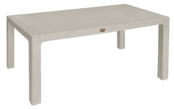 Bonsai Home Τραπέζι Rattan PP 75x120x75 Μπεζ