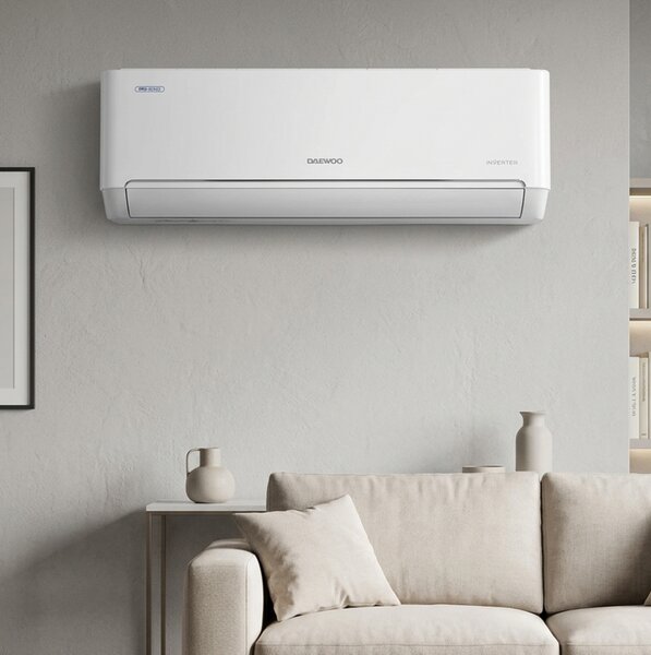 Κλιματιστικό Inverter Daewoo Pro DAC-18PROW - 18000 Btu, Εξελιγμένα Φίλτρα με Αποστείρωση, Ροή Αέρα 4ων Κατευθύνσεων - Wi-Fi - Eνεργειακή Kλάση A++/A+