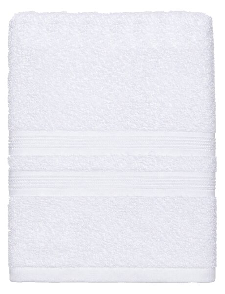 Πετσέτα Προσώπου Λευκή (50x90) Hotel Stripes 450gr/m2