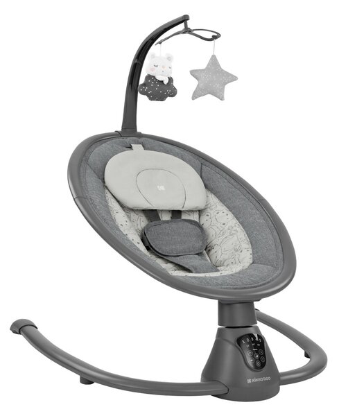 Ηλεκτρικό Ρηλάξ (0-6 Μηνών/Έως 9kg) Kikka Boo Twiddle Grey 2024