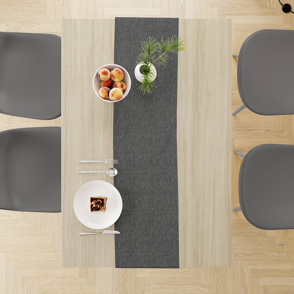 Αλέκιαστη Τραβέρσα (40x180) Dimcol Panama Dark Grey