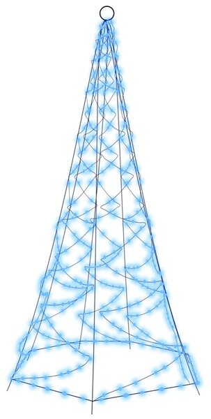 VidaXL Χριστουγεν. Δέντρο για Ιστό Σημαίας 200 LED Μπλε 180 εκ