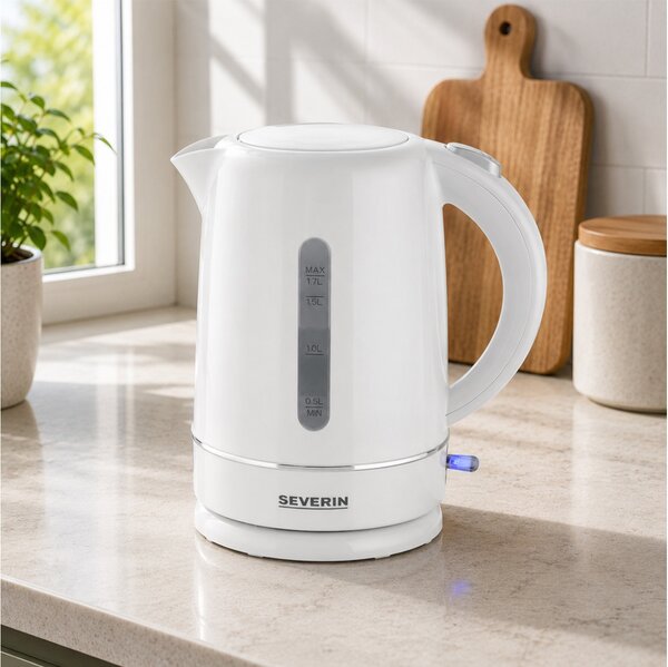 Βραστήρας Severin WK4325 με χωρητικότητα 1.7L και ισχύ 2200W - White