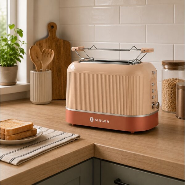 Τοστιέρα Singer Tiffanys TOA 1410TER - 850W - Terracotta