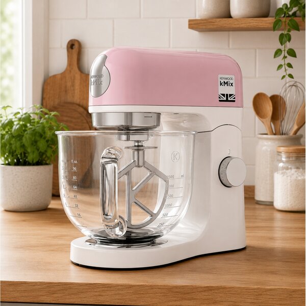 Κουζινομηχανή Kenwood kMix KMX754APP Με Ισχύ 1000W, 6 Ταχύτητες Και Χωρητικότητα 5L - Pastel Pink
