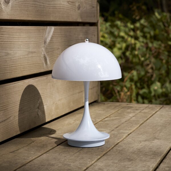 Louis Poulsen Panthella PORTABLE 160 V3, οπαλίνα γαλάζιο, ρυθμιζόμενος, Μπλε, Σαλόνι / τραπεζαρία, Πλαστικό, σχεδιασμός