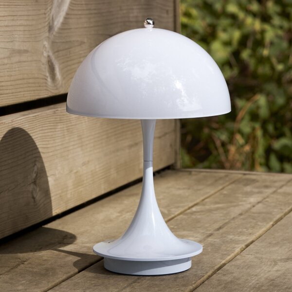 Louis Poulsen Panthella PORTABLE 160 V3, οπαλίνα γαλάζιο, ρυθμιζόμενος, Μπλε, Σαλόνι / τραπεζαρία, Πλαστικό, σχεδιασμός