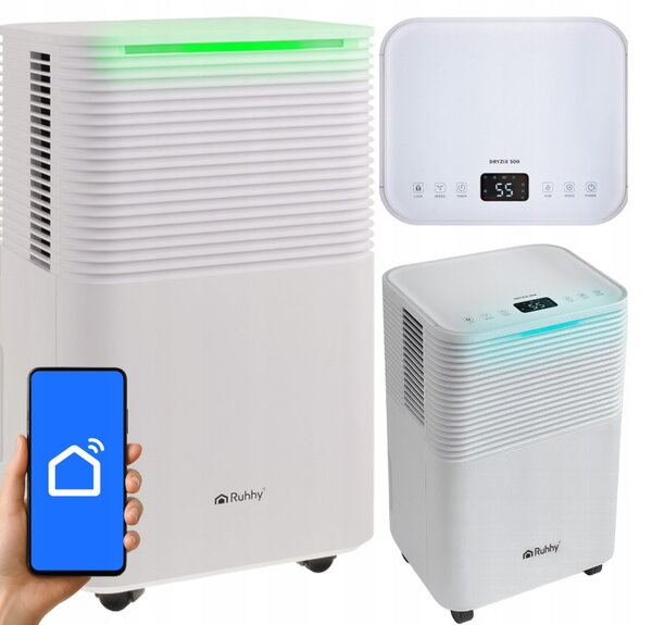 Αφυγραντήρας Αέρα Ruhhy Dryzix 12L/24h, με Χρονοδιακόπτη και Έλεγχο WiFi