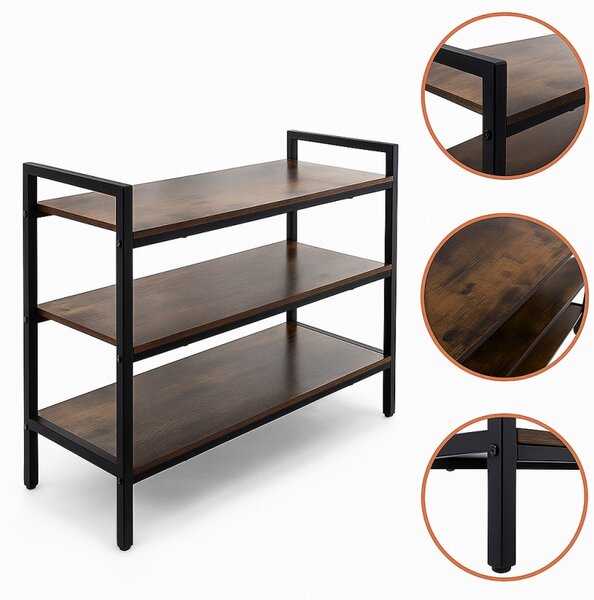Παπουτσοθήκη Ruhhy 79cm με 3 Ράφια, Loft Οργανωτής για το Χολ